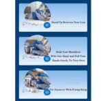 Bedridden Patient Turning Device,Multifunctional Turning Pillow PU Leather Anti-Bedsore,Waterproof Paralyzed Bed Shift Nursing Products Helping The Elderly Turn Over Pillow(JD130TB) - Image 3
