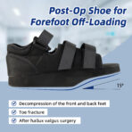Offloading Post Op Shoe Forefoot Orthowedge Shoes for Broken Toe Surgery Light Weight Medical Orthopedic Shoes（JD002F） - Image 2