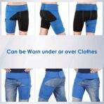 Hip Brace and Groin Support, Adjustable Neoprene Compression Wrap for Pulled Groin Thigh Hamstring Quad Pain Relief, Recovery for Hip Joint Injury, Sciatic Nerve and Hernia, Fits Men and Women（JD002SH） - Image 4