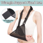 Mesh Arm Sling for Shower Bath,Shoulder Arm Brace for Mild Forearm and Sports Injuries, Breathable Shoulder Support Brace for Left or Right Arm(JD003AS)) - Image 3
