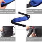 Adjustable Wheelchair Seatbelt for Adults,Medical Wheelchair Safety Harness for Patient Caring, Cushion Wheelchair Restraint Strap with Easy Release Buckle（JD124TB） - Image 3