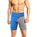 Hip Brace and Groin Support, Adjustable Neoprene Compression Wrap for Pulled Groin Thigh Hamstring Quad Pain Relief, Recovery for Hip Joint Injury, Sciatic Nerve and Hernia, Fits Men and Women（JD002SH）