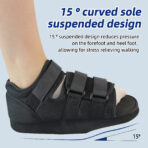 Offloading Post Op Shoe Forefoot Orthowedge Shoes for Broken Toe Surgery Light Weight Medical Orthopedic Shoes（JD002F） - Image 3