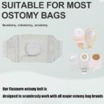 Ostomy Belt for Hernia Support,Adjustable Medical Abdominal Stoma Band, Breathable Colostomy and Ileostomy Belt Covers for Women and Men（JD104OB） - Image 6