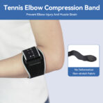 Elbow Brace for Tennis & Golfer's Elbow,Adjustable Elbow Strap for Tendonitis Pain Relief,Arm Support Elbow Wraps with Compression Pad (JD013E) - Image 4
