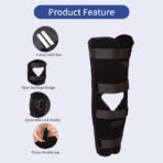 Knee Brace and Full Leg immobilization for Post Surgery Recovery, Knee Stabilizer for ACL,MCL, Meniscus Tear,Arthritis Unisex Knee Warps for Fractures（JD107KN） - Image 3
