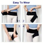 Hip Support Groin Brace - Hamstring Compression Wrap Sciatica Relief Brace for Sciatica, Labrum Tear, Thigh, Groin Strain - Hip Brace for Men or Women（JD003SH） - Image 3