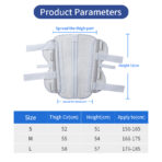 3-Panel Knee Immobilizer Full Leg Support Brace,Adjustable Leg Brace for Knee,Aluminum alloy Straight Knee Splint for Knee Postoperative Injury（JD105KN） - Image 7