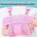 Adjustable Shoulder Sling for Kids,Toddler Arm Immobilizer, Breathable Pediatric Sling for Elbow Injuries,Arm Sling Shoulder Support for Children(JD005AS) - Image 2