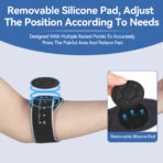Elbow Brace for Tennis & Golfer's Elbow,Adjustable Elbow Strap for Tendonitis Pain Relief,Arm Support Elbow Wraps with Compression Pad (JD013E) - Image 5