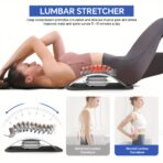 Back Stretcher for Lower Back Pain Relief,Lumbar Back Cracker for Herniated Disc, Sciatica, Scoliosis,Back Support Massager Spine Decompression(JD060B) - Image 5