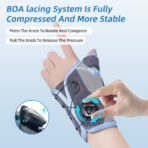 Adjustable Knob Wrist Brace with Spica Splint,Thumb Stabilizer Right Hand for Pain Relief,Thumb Support Brace for Arthritis, Tendonitis,Sports Injuries(JD202W) - Image 4