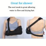 Arm Sling with Thumb Loop,Adjustable Rotator Cuff Support Brace,Shoulder Immobilizer Brace for Upper Arm Fractures and Soft Tissue Injuries(JD006AS) - Image 4
