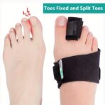 Bunion Corrector for Men and Women Metatarsal Pad Big Toe Separator for Bunions and Hallux Valgus, Silicone, for overlapping toes, reducing friction（JD007T） - Image 2