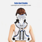 Cervical Thoracic Orthosis, Adjustable Head Neck Chest Thoracic Halo Brace, Open Design, Adjustable Size, Support Decompression, Free Disassembly, for Spine Correction and Neck Care(JD019C)) - Image 2