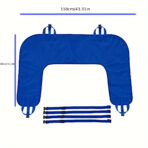 U Shaped Positioning Sheet with Reinforced Handle,Turning Pad Bedridden Patient Turning Device, Turning Bed Sheet Help Turn Over Pad Bed Wedges & Body Positioners for Paralysis Elderly(JD015TB) - Image 4