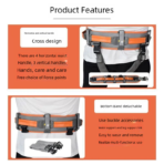 Patient Aid Gait Belt with Handles,Transfer Belt With Leg Loops,Lift Assist Strap for Elderly Physical Therapy, Rehabilitation With Release Buckle(JD112TB) - Image 5