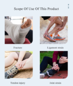 Inflatable Ankle Joint Fixation Strap Fracture Sprain Protector Orthosis Ankle Support Splint（JD210A） - Image 5