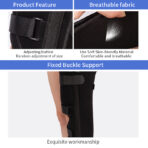 Knee Brace and Full Leg immobilization for Post Surgery Recovery, Knee Stabilizer for ACL,MCL, Meniscus Tear,Arthritis Unisex Knee Warps for Fractures（JD107KN） - Image 5