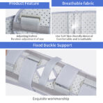 3-Panel Knee Immobilizer Full Leg Support Brace,Adjustable Leg Brace for Knee,Aluminum alloy Straight Knee Splint for Knee Postoperative Injury（JD105KN） - Image 5