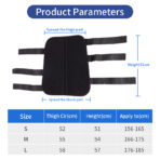 Knee Brace and Full Leg immobilization for Post Surgery Recovery, Knee Stabilizer for ACL,MCL, Meniscus Tear,Arthritis Unisex Knee Warps for Fractures（JD107KN） - Image 7