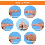 Waterproof Oval Finger Splints Thumb Brace for Arthritis, Trigger Finger,Mallet Fingers,Trigger Finger splints For Thumb, Index, Middle, Pinky or Ring Finger(JD021FS) - Image 2