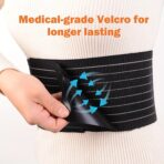 Umbilical Hernia Belt for Women & Men -Abdominal Support Binder with Ventilation Compression Pad -Navel Ventral Epigastric Incisional and Belly Button Hernias Surgery Prevention Aid（JD002HB） - Image 6