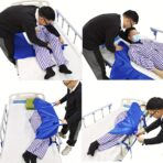 U Shaped Positioning Sheet with Reinforced Handle,Turning Pad Bedridden Patient Turning Device, Turning Bed Sheet Help Turn Over Pad Bed Wedges & Body Positioners for Paralysis Elderly(JD015TB) - Image 3