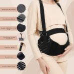 Three Piece Pregnancy Belly Band Set,Maternity Belly Support Band for Pregnant Women Mid and Late Trimester,Adjustable Belly Belt for Enhanced Support(JD105PB) - Image 2