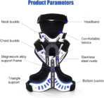 Cervical Thoracic Orthosis, Adjustable Head Neck Chest Thoracic Halo Brace, Open Design, Adjustable Size, Support Decompression, Free Disassembly, for Spine Correction and Neck Care(JD019C)) - Image 4