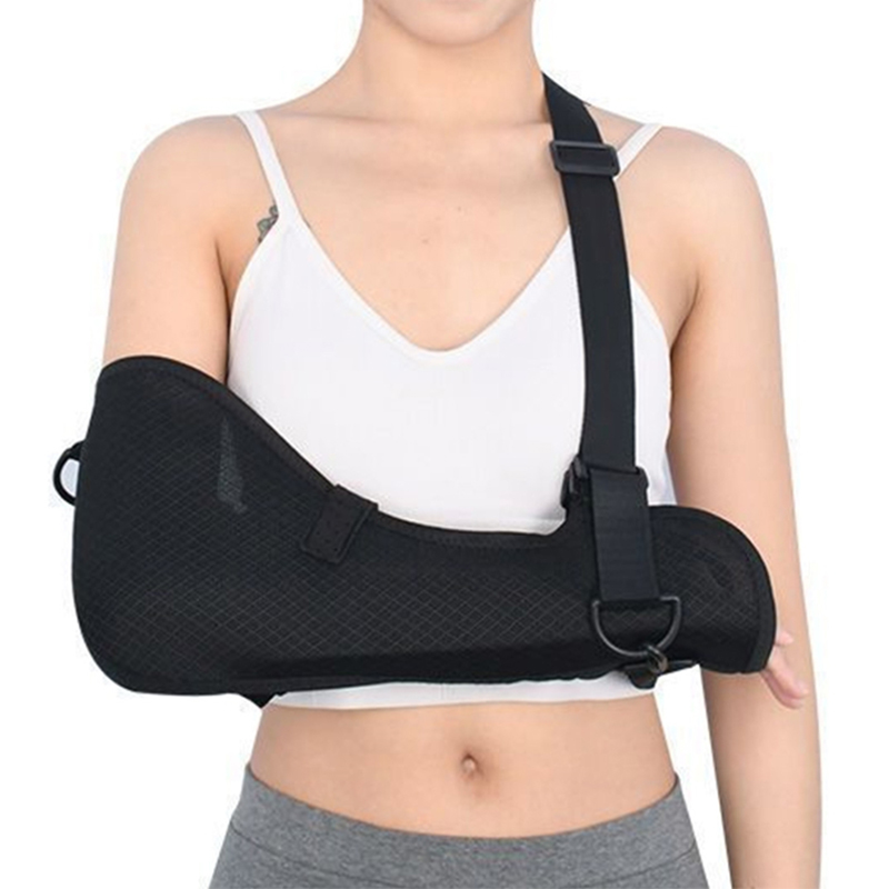 JD006AS Arm Sling with Thumb Loop,Adjustable Rotator Cuff Support Brace,Shoulder Immobilizer Brace for Upper Arm Fractures and Soft Tissue Injuries(JD006AS) - Image 1