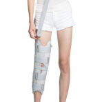 3-Panel Knee Immobilizer Full Leg Support Brace,Adjustable Leg Brace for Knee,Aluminum alloy Straight Knee Splint for Knee Postoperative Injury（JD105KN）