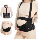 Three Piece Pregnancy Belly Band Set,Maternity Belly Support Band for Pregnant Women Mid and Late Trimester,Adjustable Belly Belt for Enhanced Support(JD105PB)