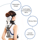 Cervical Thoracic Orthosis, Adjustable Head Neck Chest Thoracic Halo Brace, Open Design, Adjustable Size, Support Decompression, Free Disassembly, for Spine Correction and Neck Care(JD019C)) - Image 8