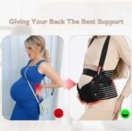Three Piece Pregnancy Belly Band Set,Maternity Belly Support Band for Pregnant Women Mid and Late Trimester,Adjustable Belly Belt for Enhanced Support(JD105PB) - Image 3