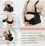 Three Piece Pregnancy Belly Band Set,Maternity Belly Support Band for Pregnant Women Mid and Late Trimester,Adjustable Belly Belt for Enhanced Support(JD105PB) - Image 4