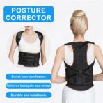 Posture Corrector for Men and Women,Back Brace for Scoliosis and Poor Posture in Teens,Breathable Mesh Back Support Belt,Back Straightener Relieve Back Pain(JD114P) - Image 2