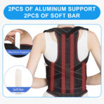Posture Corrector for Men and Women,Back Brace for Scoliosis and Poor Posture in Teens,Breathable Mesh Back Support Belt,Back Straightener Relieve Back Pain(JD114P) - Image 7
