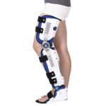 Orthopedic Knee Brace Ankle Foot Orthosis, Adjustable Full Leg Stabilizer Knee Orthosis Splint, Knee Support AFO Brace for Women and Men（JD110KN）