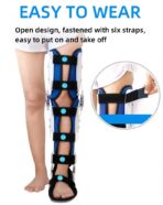 Orthopedic Knee Brace Ankle Foot Orthosis, Adjustable Full Leg Stabilizer Knee Orthosis Splint, Knee Support AFO Brace for Women and Men（JD110KN） - Image 5