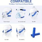 Cover CPAP Headgear Strap Covers Universal and Reusable Double Layer Scratch Protection Mat Soft Pad（JD205C） - Image 3