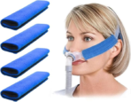 4-Packs CPAP strap covers, Soft Fleece CPAP strap comfort pads, CPAP face pads, Comfortable CPAP supplies for CPAP mask, CPAP accessories for sleep apnea mask, comfort supply for CPAP(JD207C)