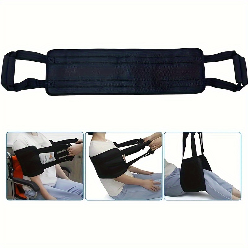 1-2da08b420ecc914e79212317e171b067 Patient Transfer Nursing Sling for Elderly,Safety Lifting Strap Aids Home Care Transfer Belt,Bed Assist Handle Back Lift Mobility Belt(JD113TB) - Image 1