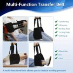 Patient Transfer Nursing Sling for Elderly,Safety Lifting Strap Aids Home Care Transfer Belt,Bed Assist Handle Back Lift Mobility Belt（JD113TB） - Image 4