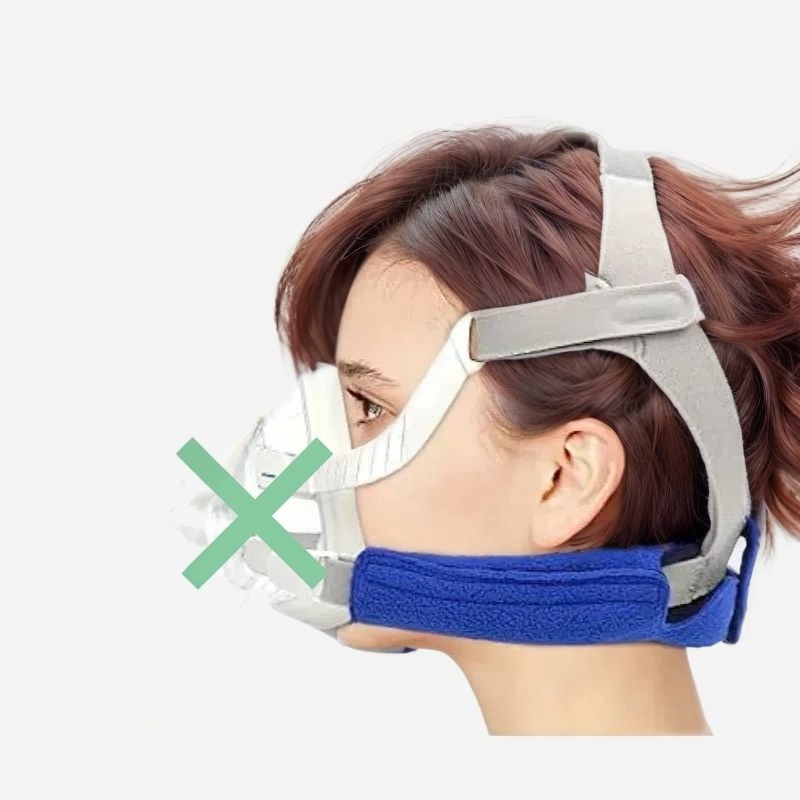 任务-56166640-3-1 Cover CPAP Headgear Strap Covers Universal and Reusable Double Layer Scratch Protection Mat Soft Pad(JD205C) - Image 1
