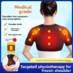 Unisex Double Shoulder Brace Heating Shoulder Warp Sleeve Protector Rotator Cuff Stabilizer Keep Warm(JD011S) - Image 2