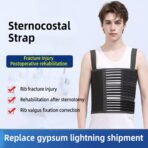 Elastic Fish Ribbon Chest Support Brace Belt Sternum Injuries Adjustable Fixation Band Bruised Fractured Protection(JD007R) - Image 4