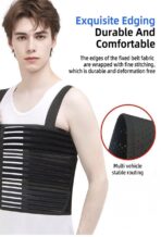 Elastic Fish Ribbon Chest Support Brace Belt Sternum Injuries Adjustable Fixation Band Bruised Fractured Protection(JD007R) - Image 3