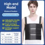 Elastic Fish Ribbon Chest Support Brace Belt Sternum Injuries Adjustable Fixation Band Bruised Fractured Protection(JD007R) - Image 8