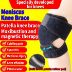 Custom Breathable Adjustable Nylon Knee Brace Anti-Slip Design Stable Compression Full Joint Protection for Running Basketball(JD112KN) - Image 2